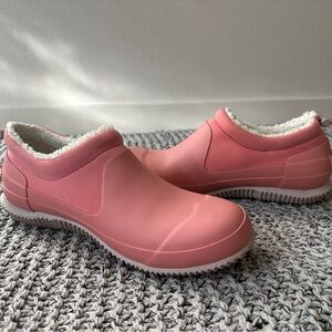 Hunter Original Fleece Lined Slipper Shoe in Hibiscus Pink